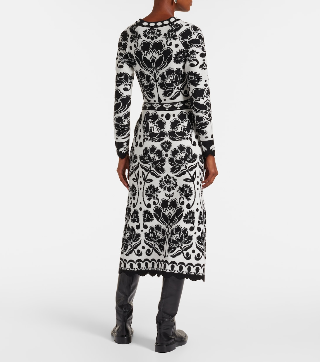 Midirock Floral Arabesque aus Jacquard | Farm Rio