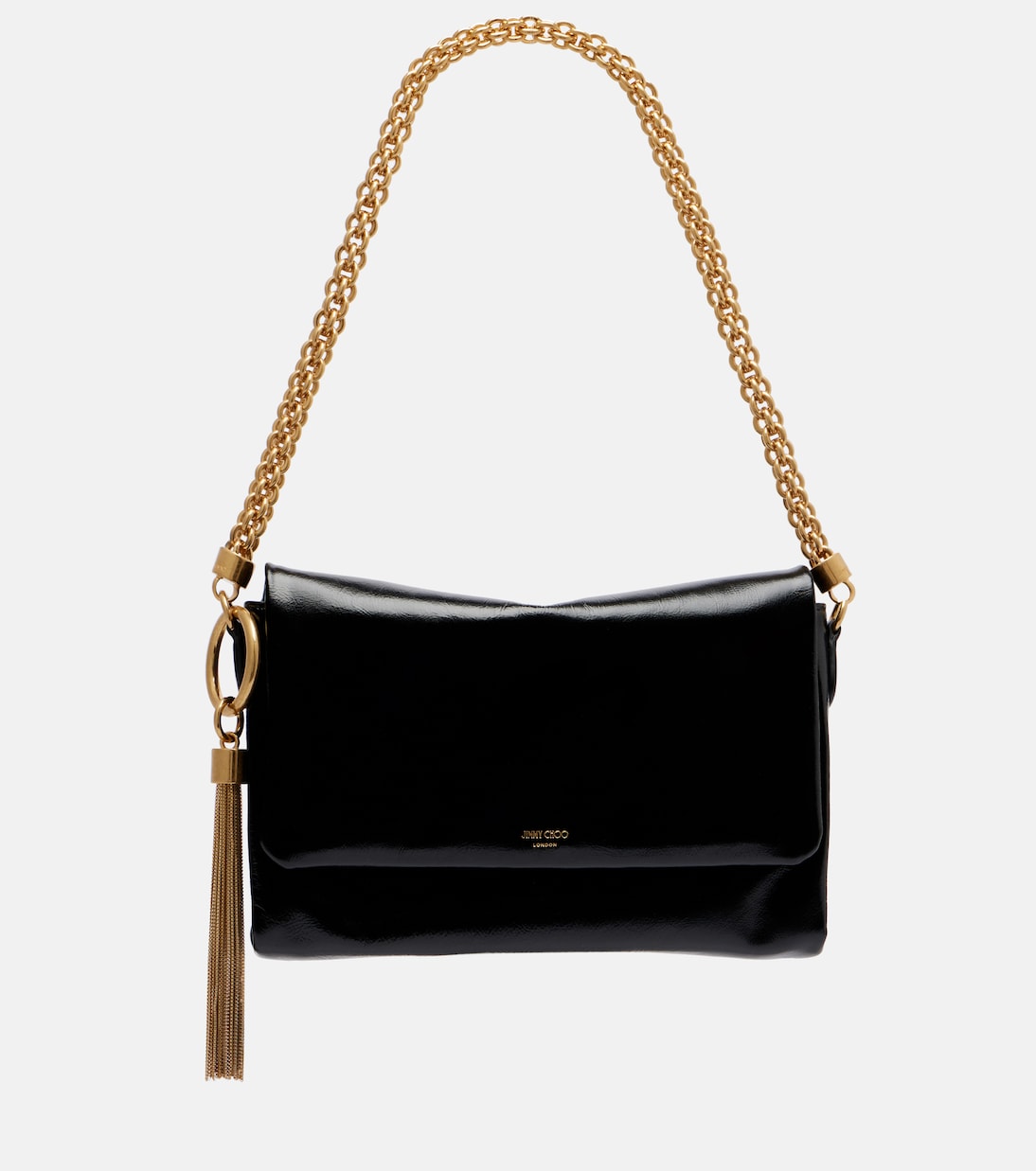 Callie Flap leather shoulder bag | Jimmy Choo