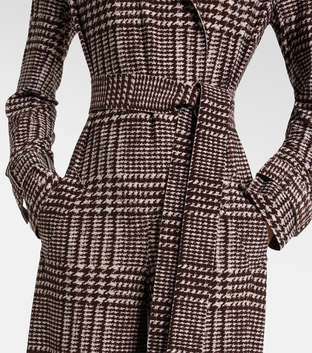 Prince of Wales check jumpsuit | Norma Kamali