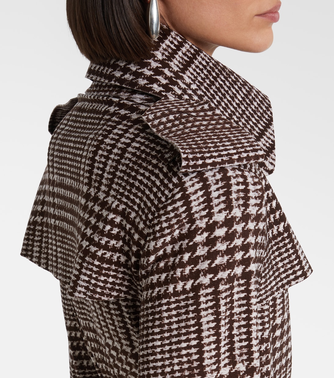 Prince of Wales check jumpsuit | Norma Kamali