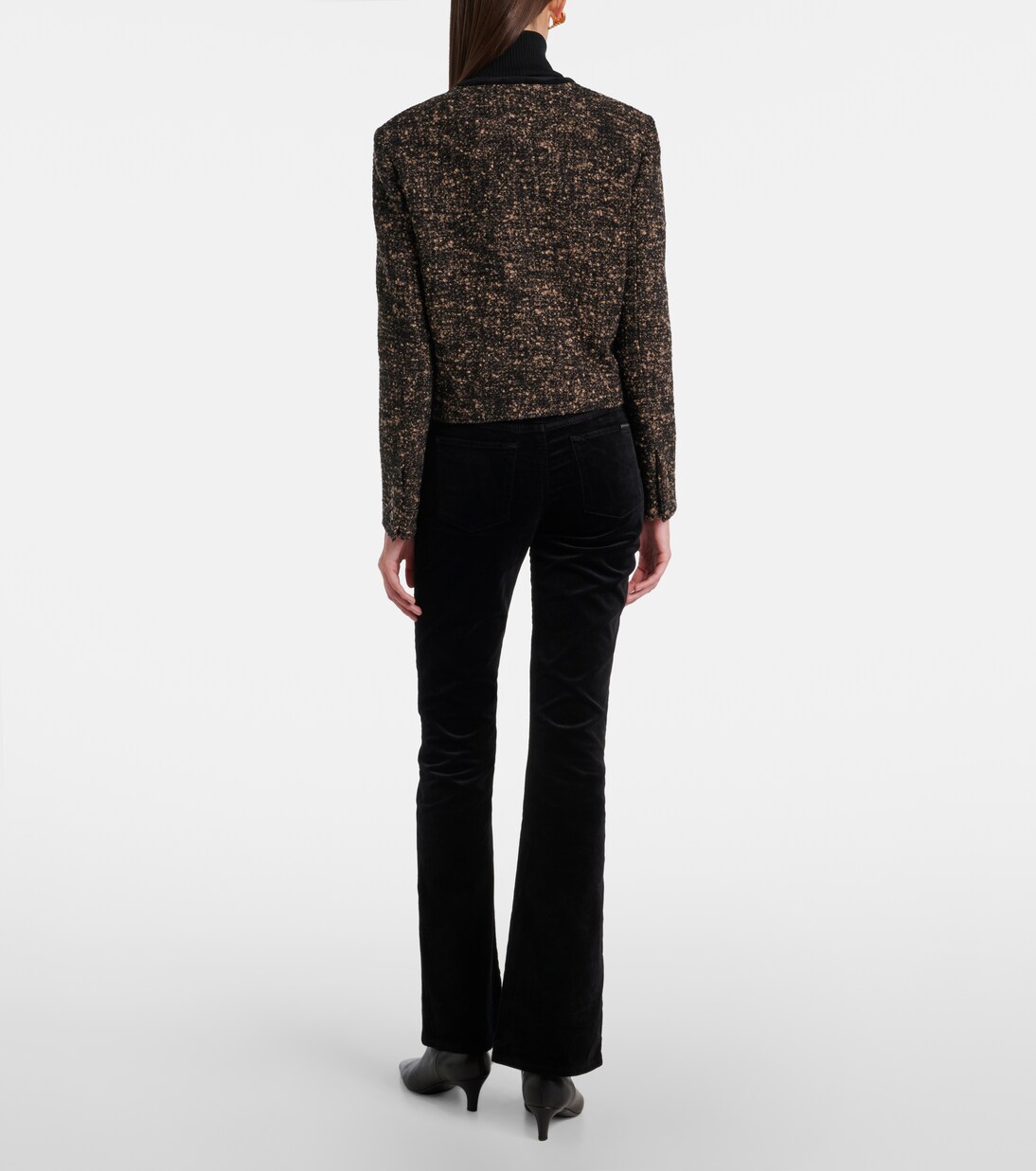 Pantalones Leggy Bootcut de terciopelo en mezcla de algodón | 7 For All Mankind