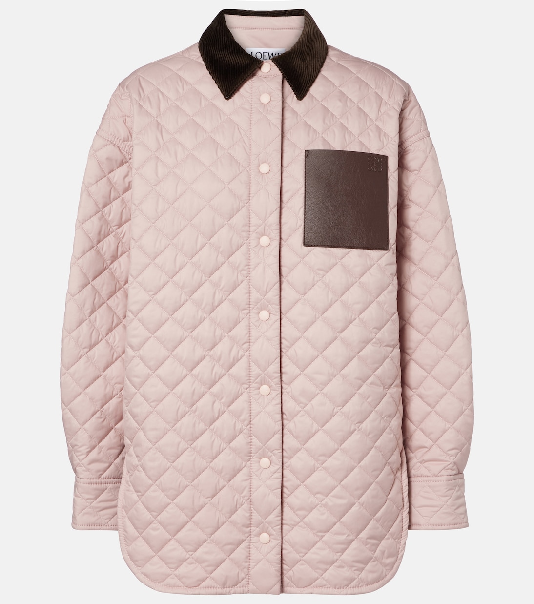 Anagram quilted leather-trimmed jacket | Loewe