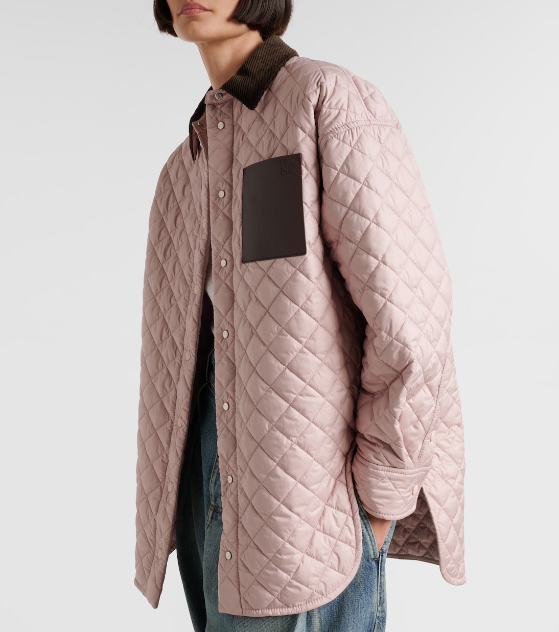 Anagram quilted leather-trimmed jacket | Loewe