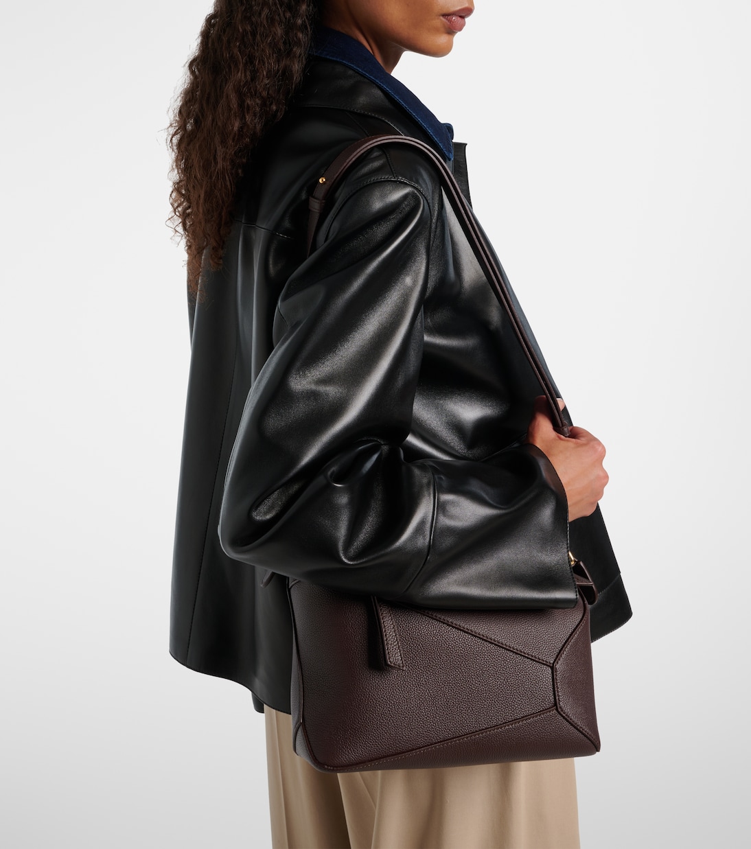 Puzzle Edge Small leather shoulder bag | Loewe