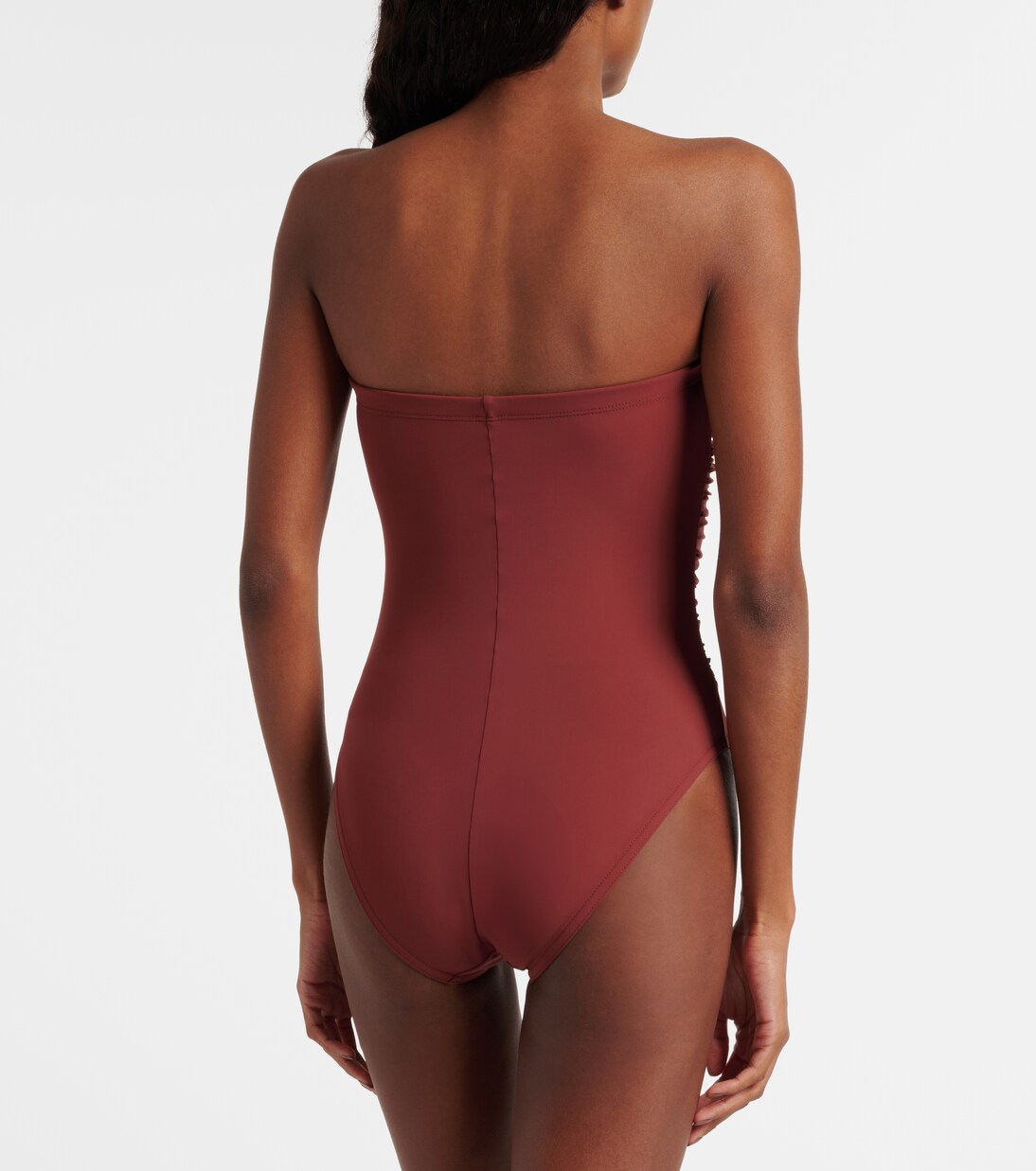 Basics ruched bandeau swimsuit | Karla Colletto