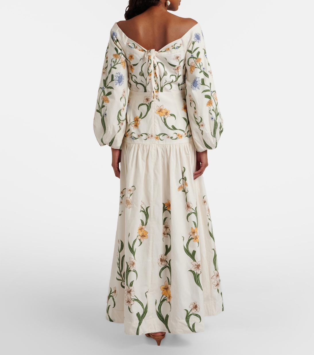 Floral cotton maxi dress | Agua by Agua Bendita