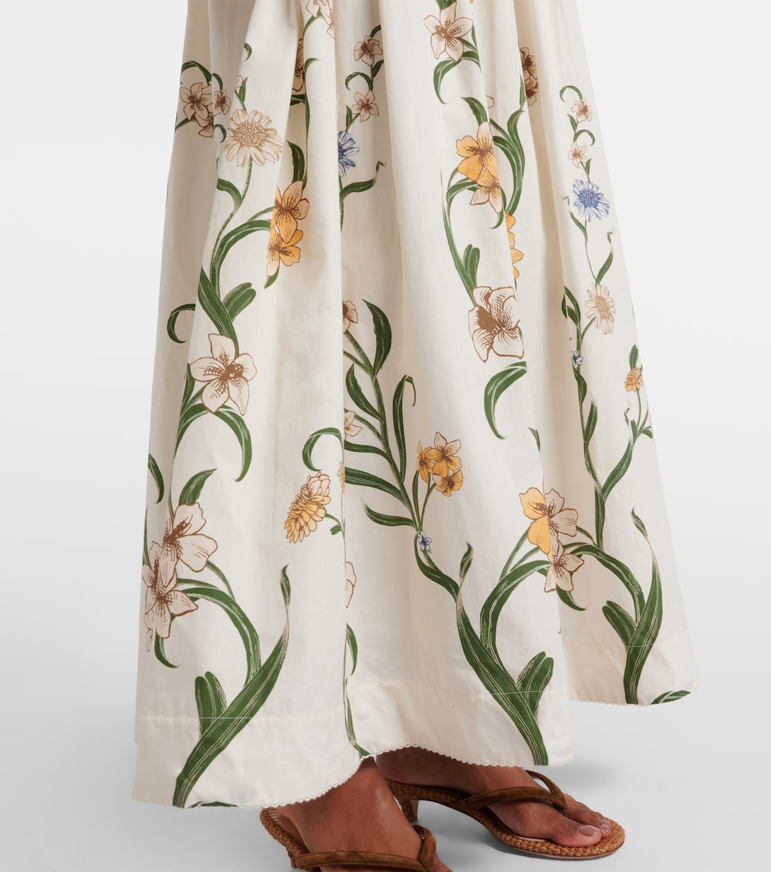 Floral cotton maxi dress | Agua by Agua Bendita