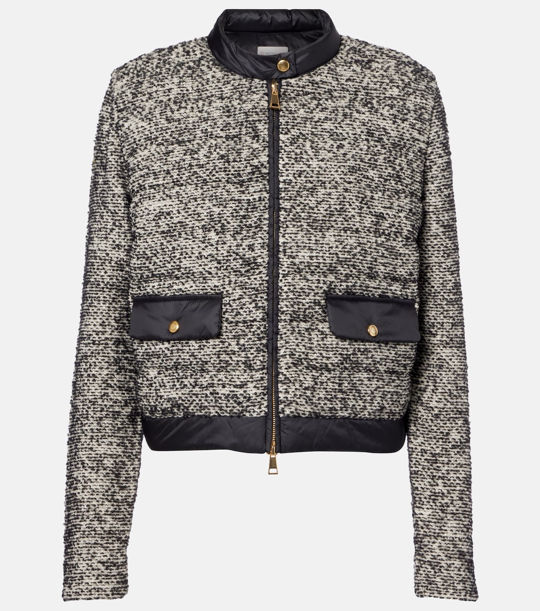 Down-paneled wool-blend jacket | Moncler