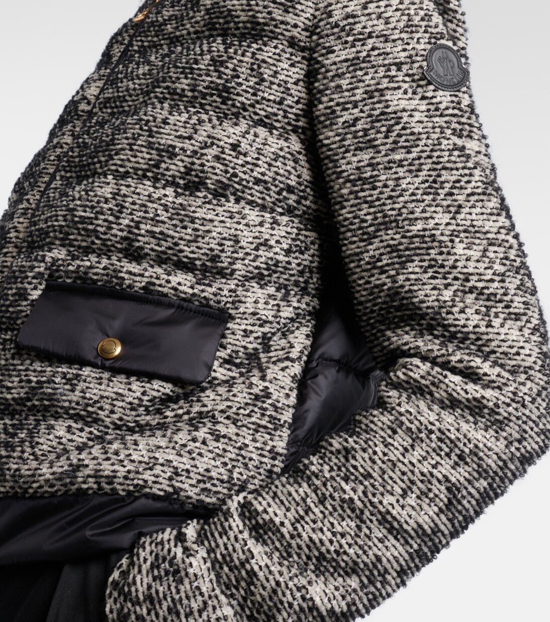 Down-paneled wool-blend jacket | Moncler