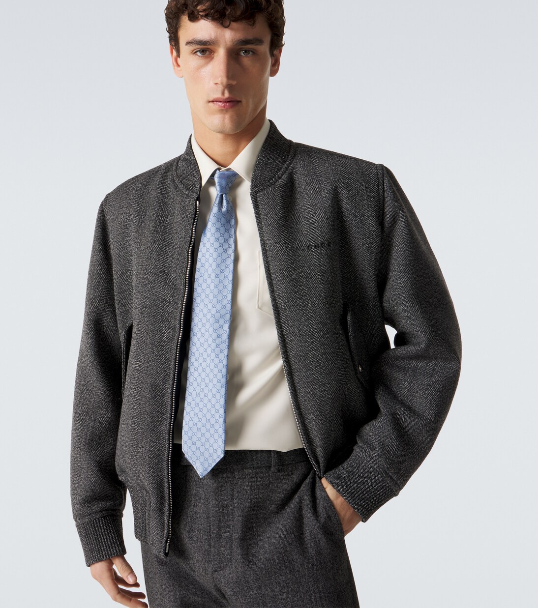 GG jacquard silk tie | Gucci