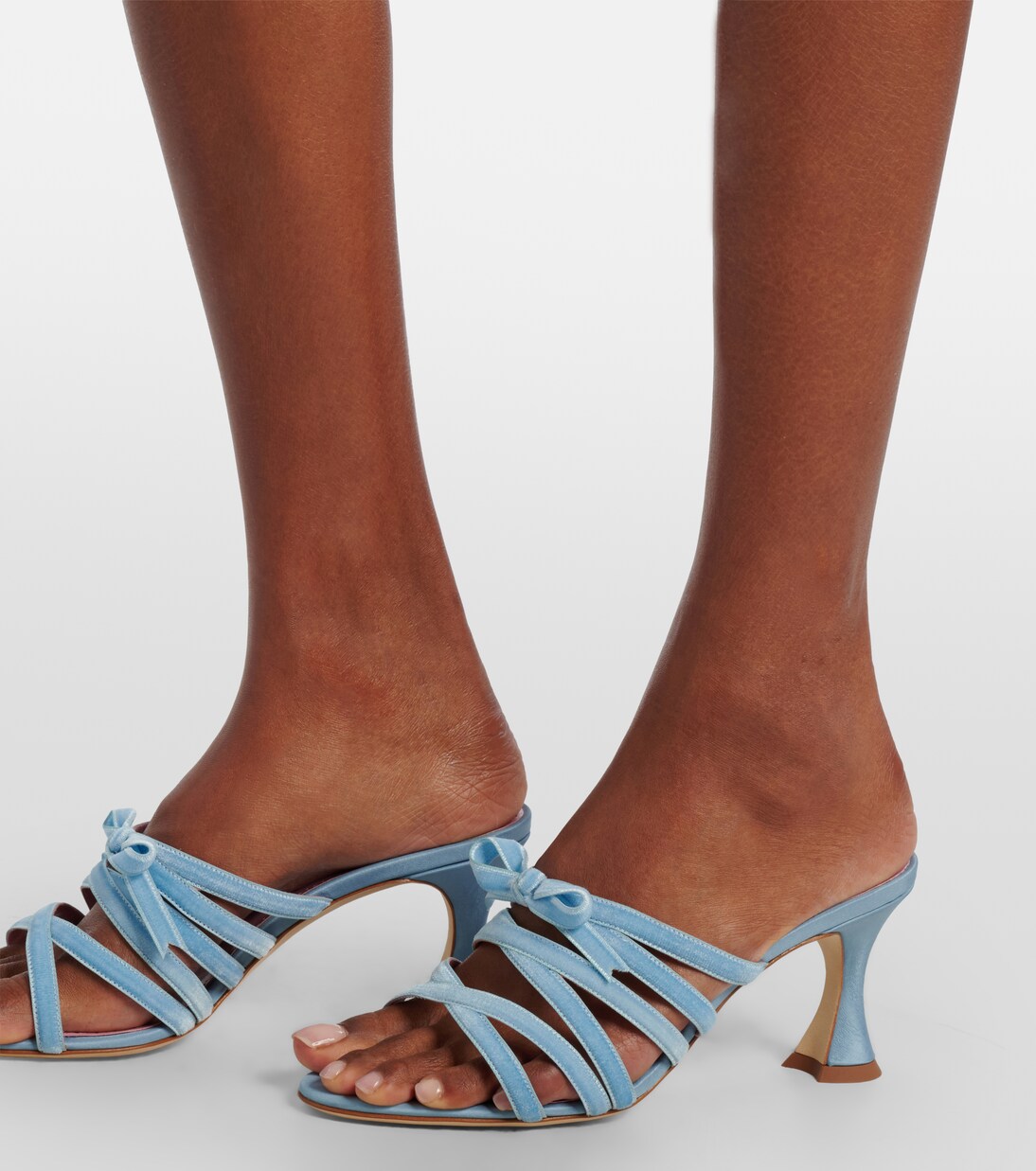 Clementel 70 velvet mules | Manolo Blahnik