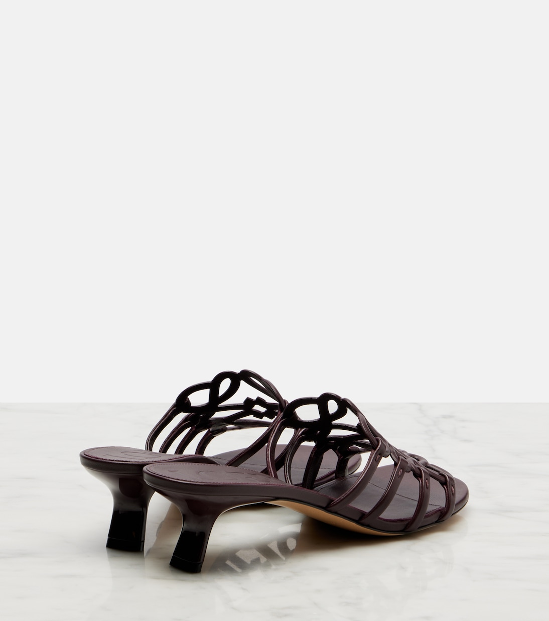 Petal Anagram 45 leather mules | Loewe