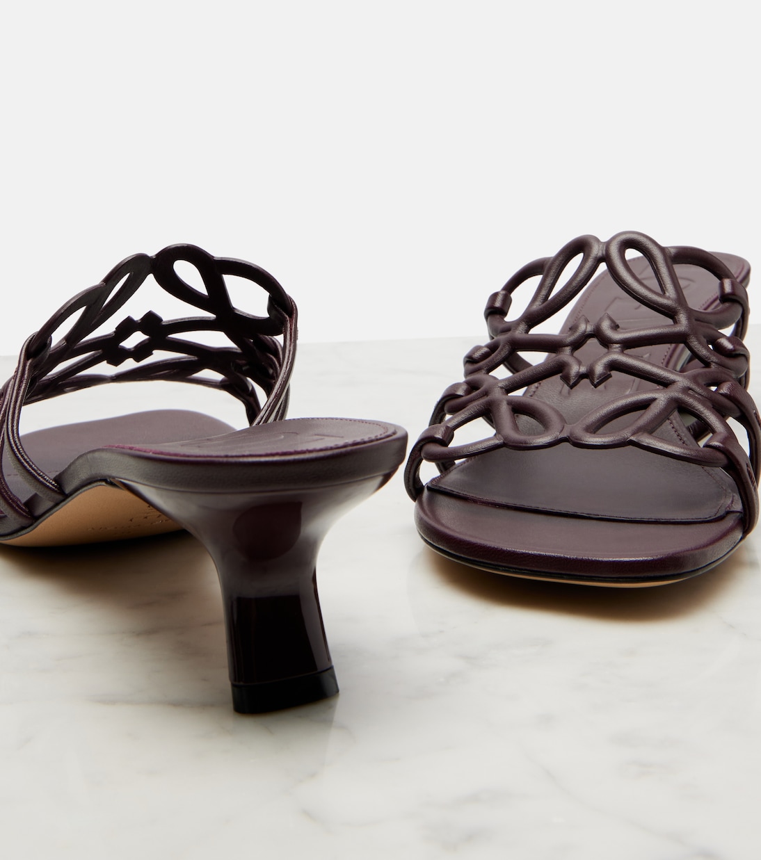 Petal Anagram 45 leather mules | Loewe