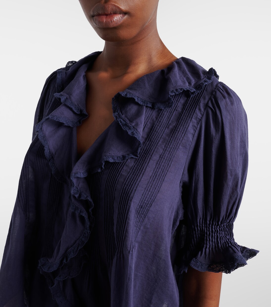 Henri cotton voile top | Dôen