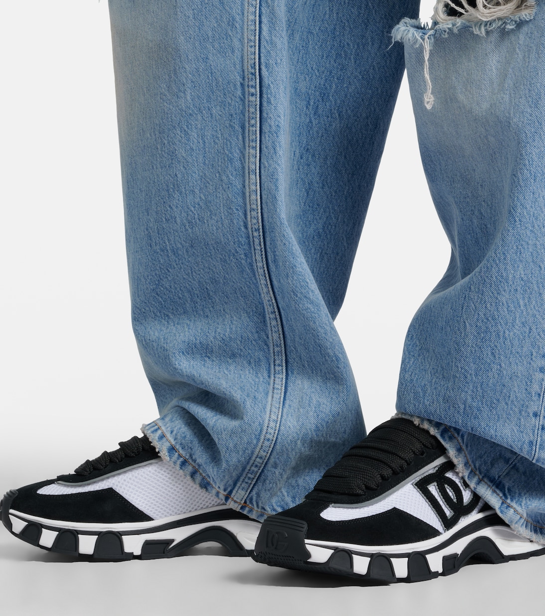 DG Country Road suede-trimmed sneakers | Dolce&Gabbana