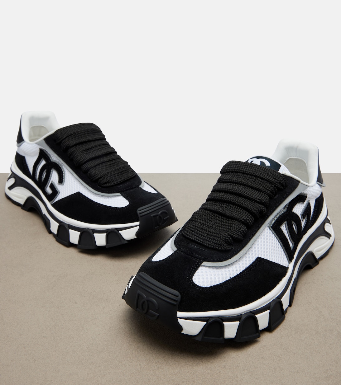 DG Country Road suede-trimmed sneakers | Dolce&Gabbana