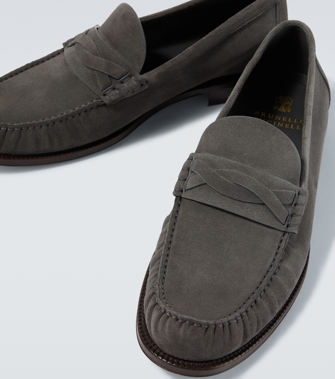 Loafers aus Veloursleder | Brunello Cucinelli