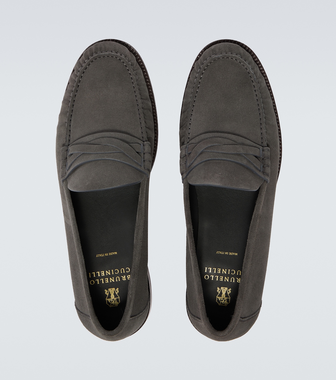 Loafers aus Veloursleder | Brunello Cucinelli