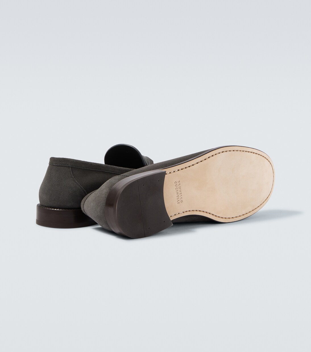 Loafers aus Veloursleder | Brunello Cucinelli