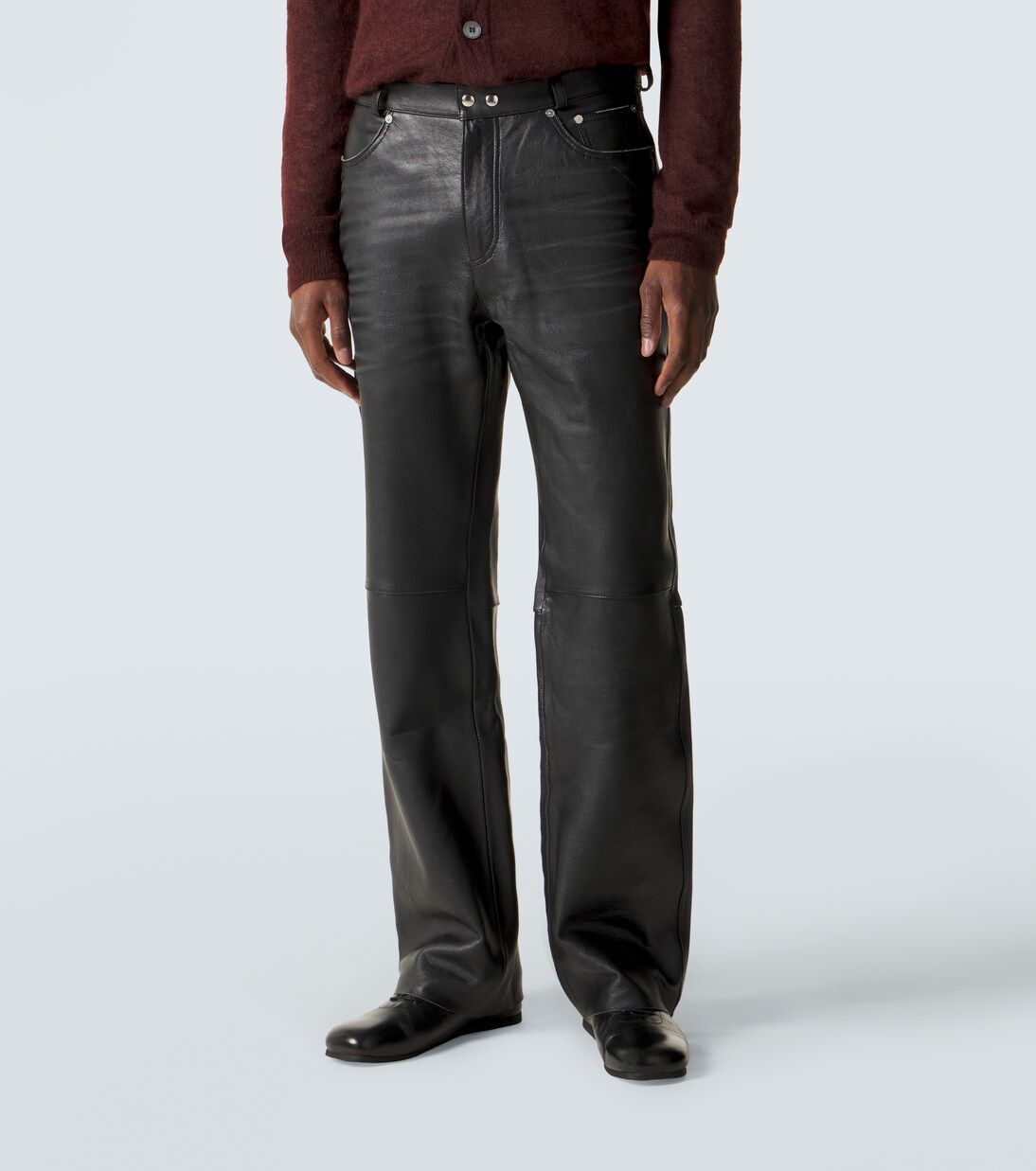 Carlson Cut straight leather pants | Our Legacy