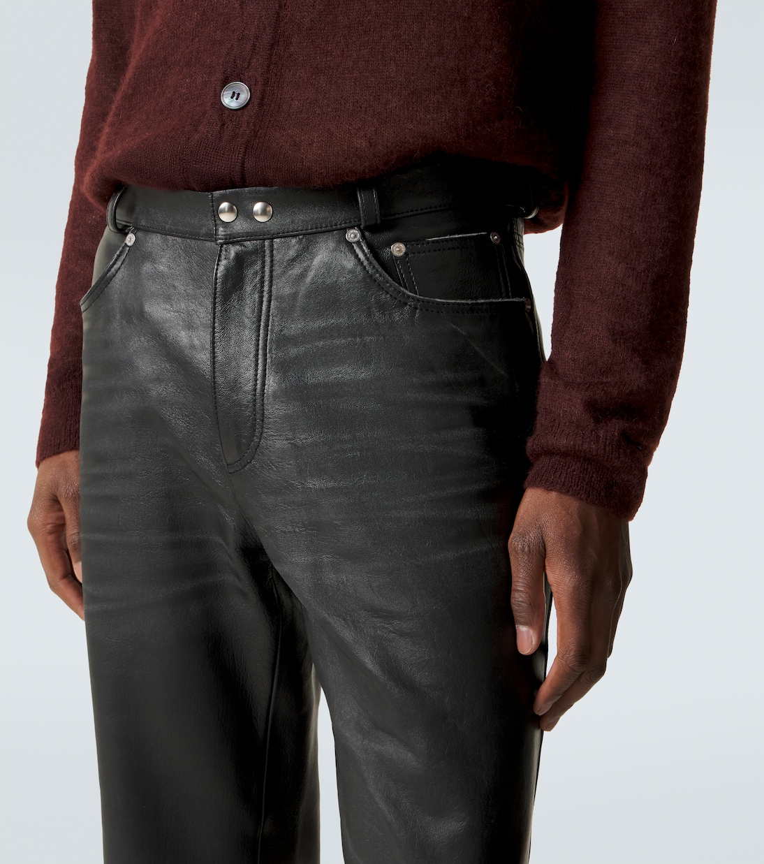 Carlson Cut straight leather pants | Our Legacy
