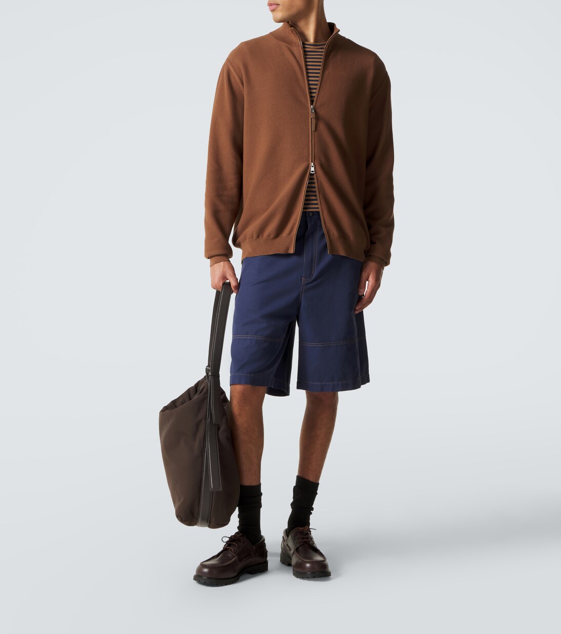 Jersey de algodón con cremallera | Moncler