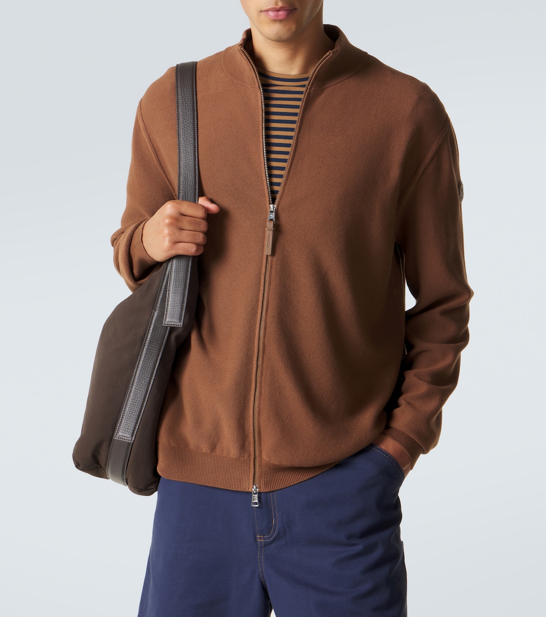 Jersey de algodón con cremallera | Moncler