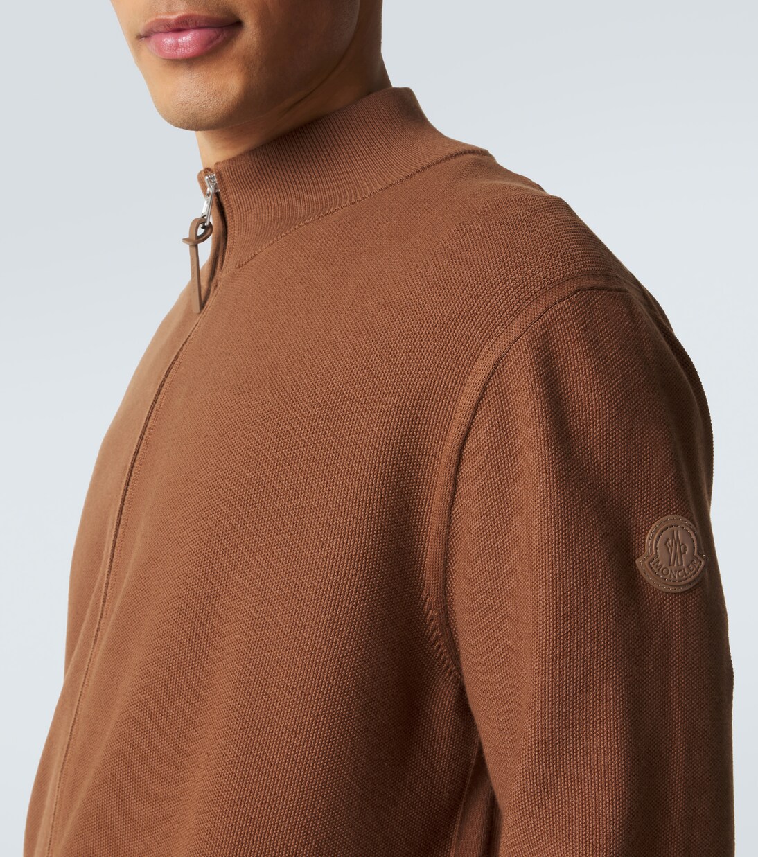 Jersey de algodón con cremallera | Moncler