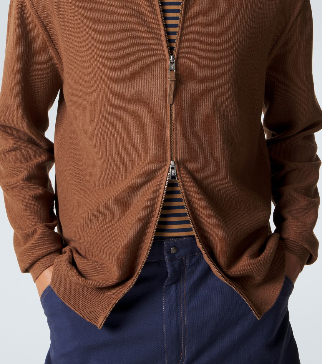 Jersey de algodón con cremallera | Moncler