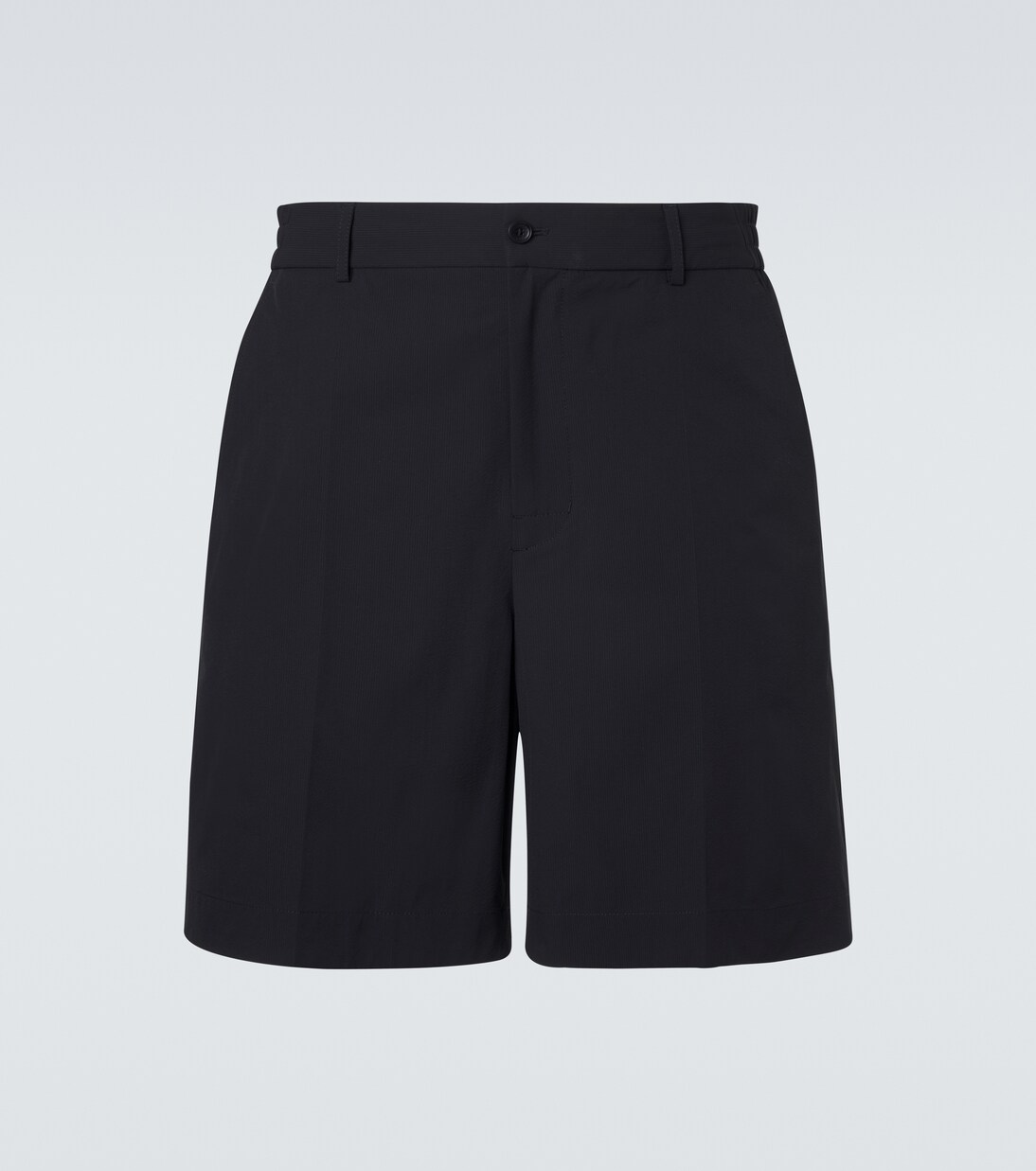 Shorts in seersucker con pelle | Moncler