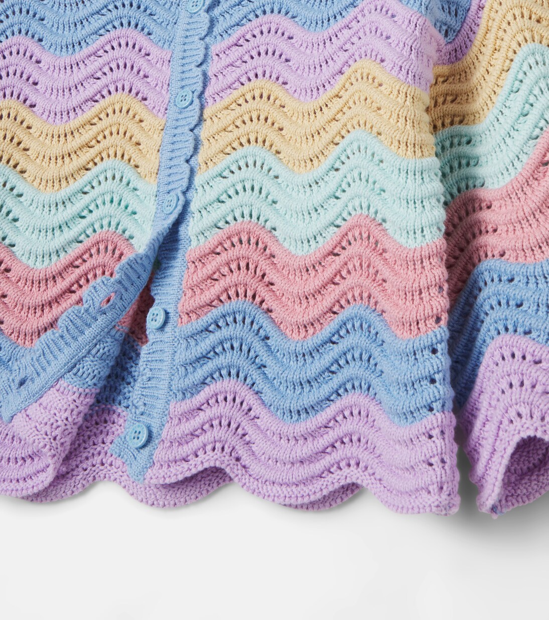 Cardigan rayé en coton | Stella McCartney Kids