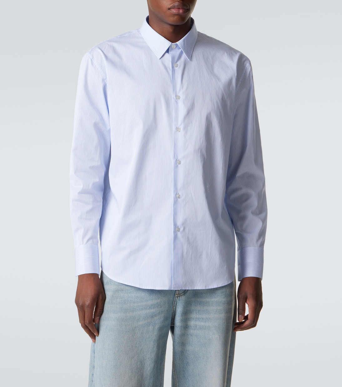 Striped cotton shirt | Saint Laurent