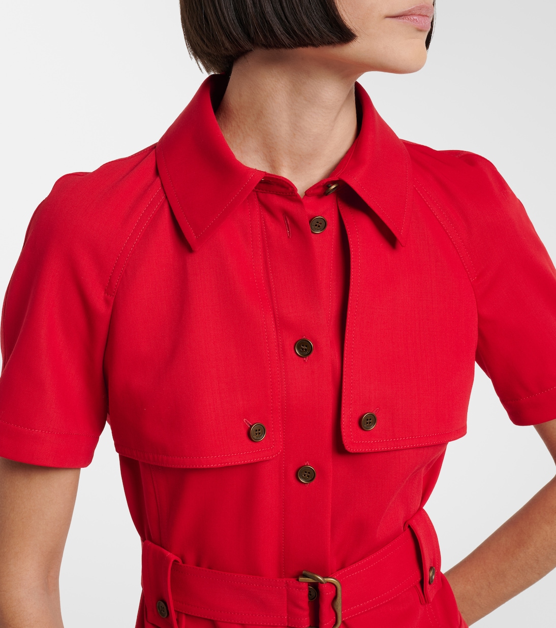 Hemdblusenkleid aus Wolle | Burberry