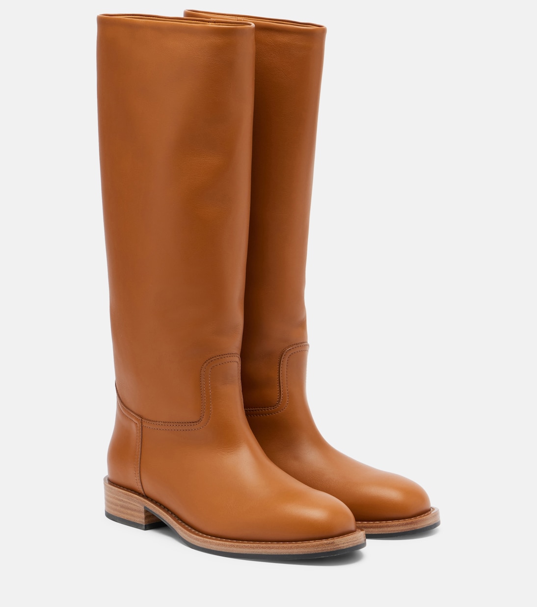 Pablo Walk leather knee-high boots | Loro Piana