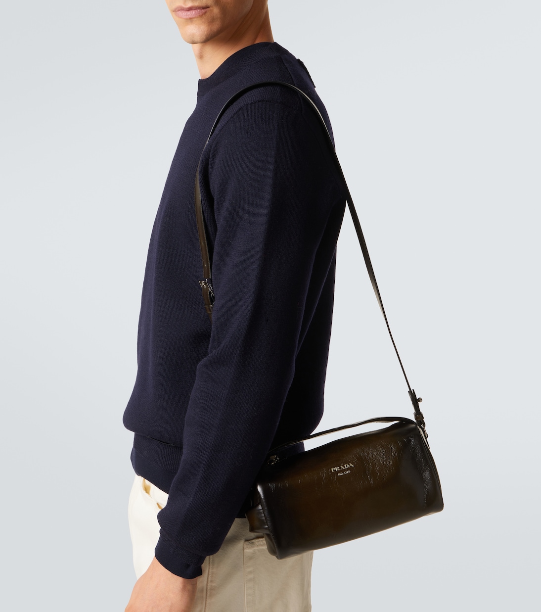 Leather tote bag | Prada