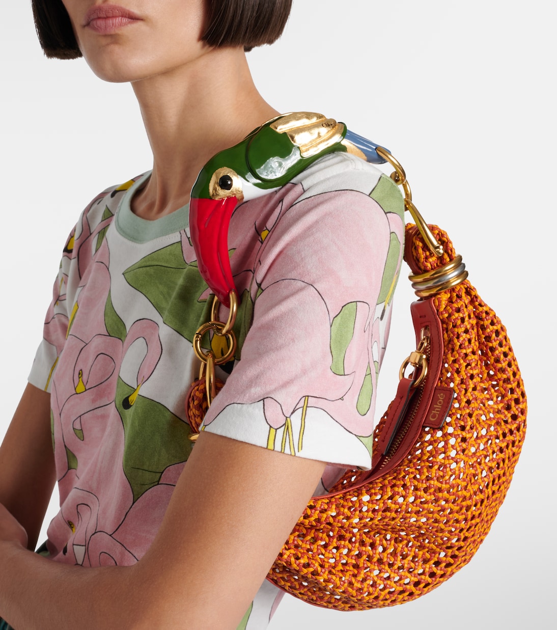 Bracelet Small leather top-handle bag | Chloé