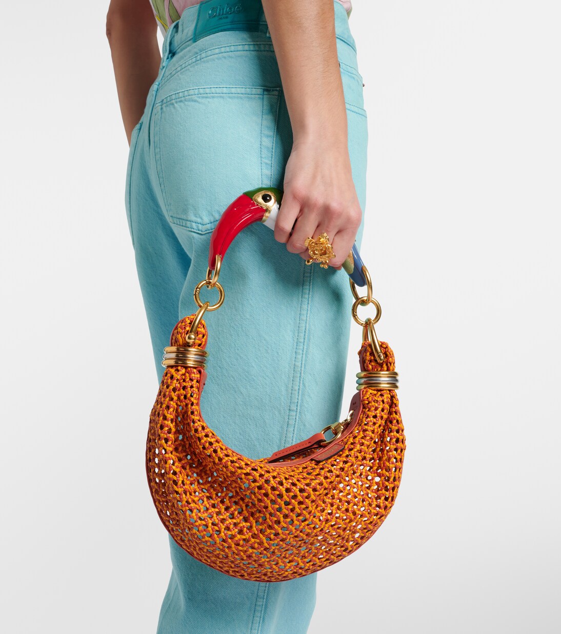 Bracelet Small leather top-handle bag | Chloé