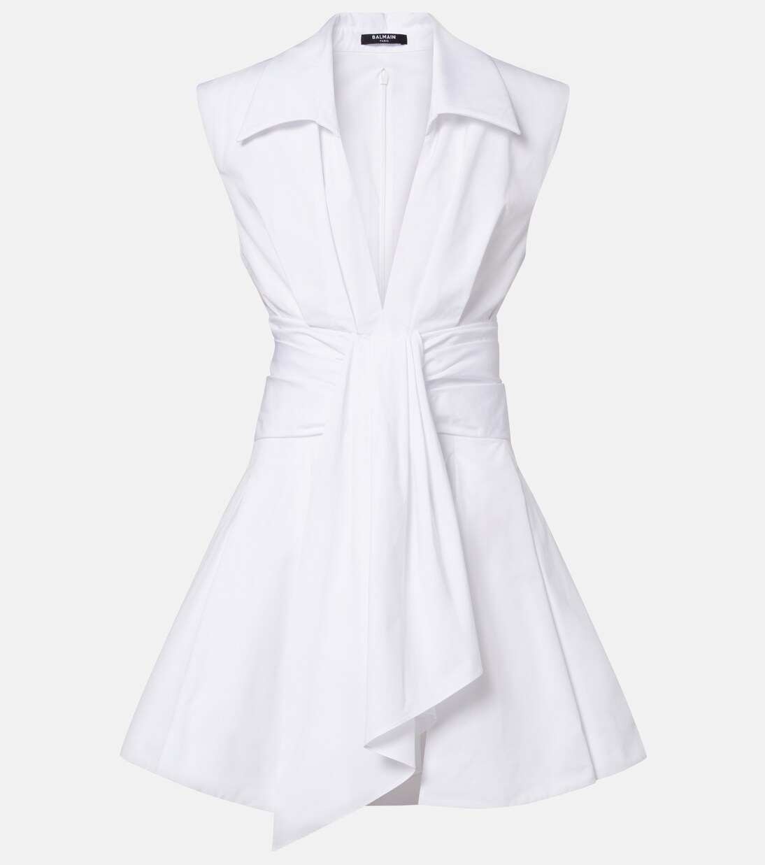 Cotton poplin shirt dress | Balmain