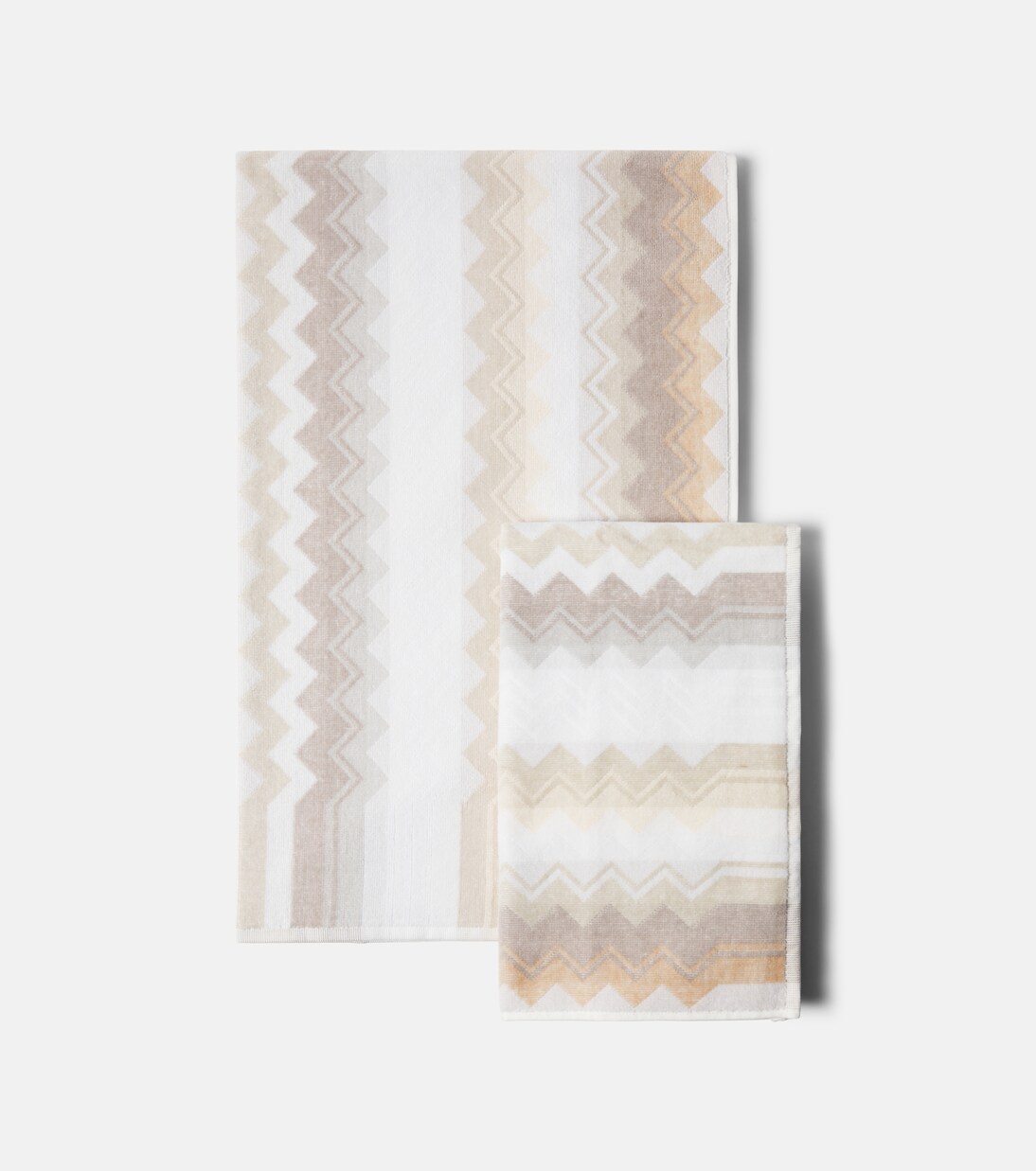Giacomo set of 2 cotton terry towels | Missoni