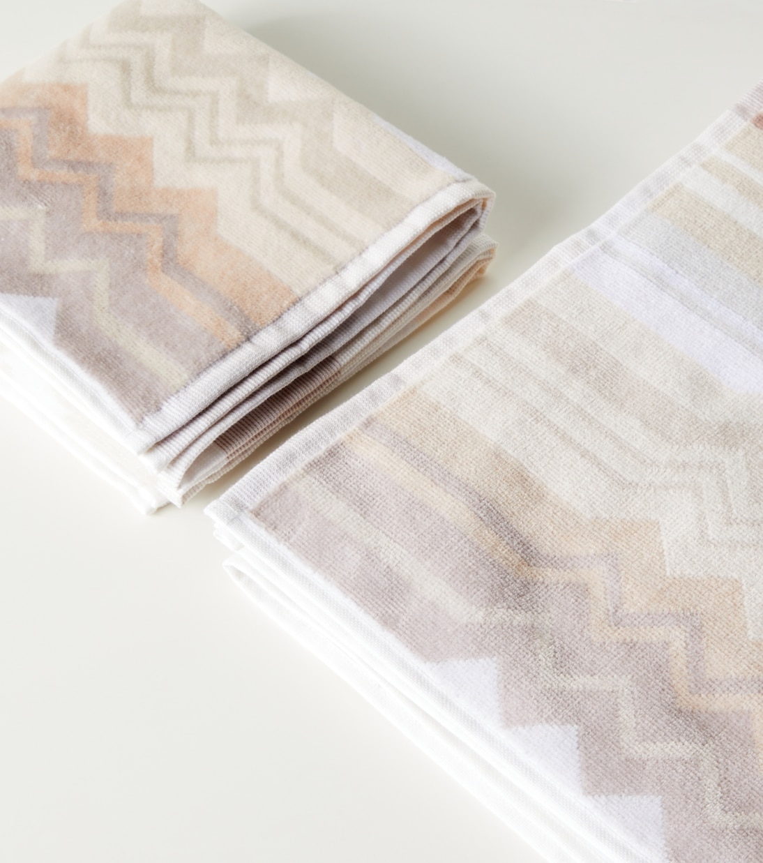 Giacomo set of 2 cotton terry towels | Missoni
