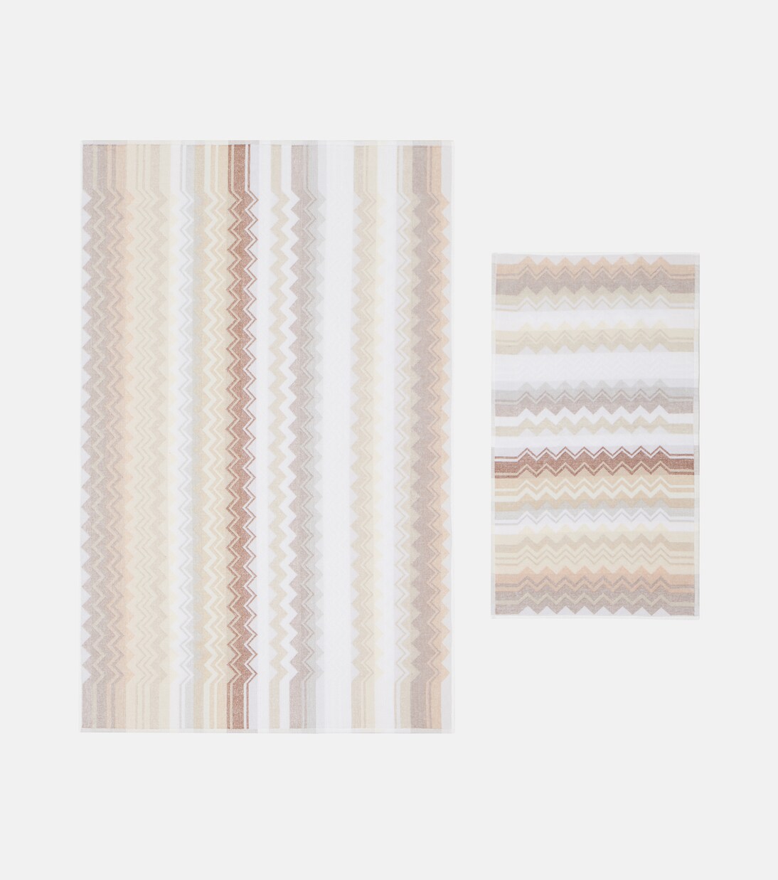 Giacomo set of 2 cotton terry towels | Missoni