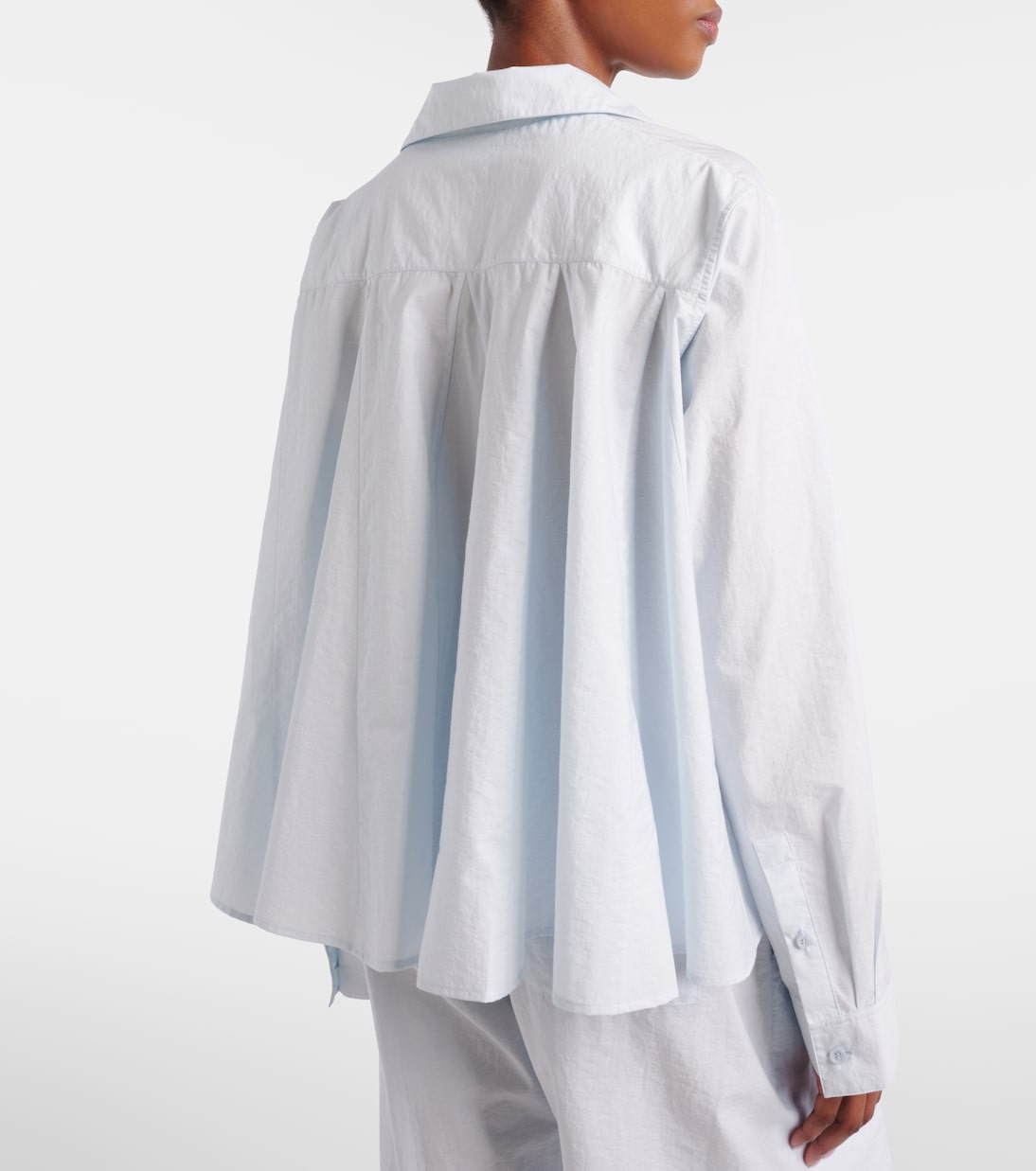 Paula's Ibiza Anagram cotton-blend poplin shirt | Loewe