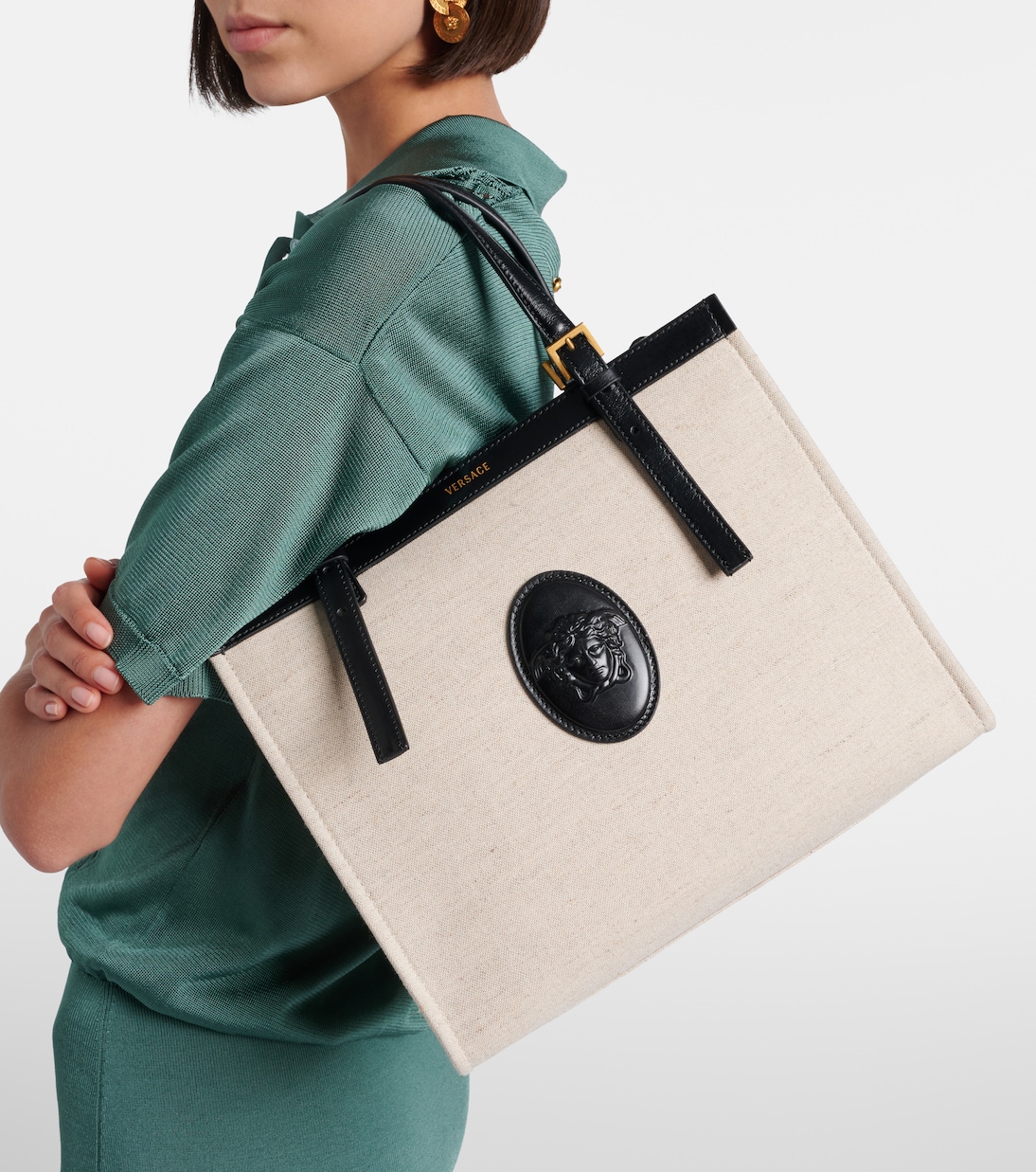 Bolso Rivière Small de lona | Versace