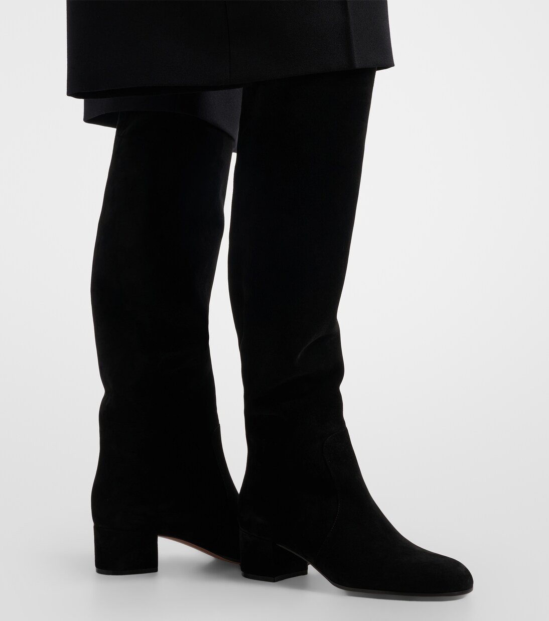 Suede knee-high boots | Gianvito Rossi