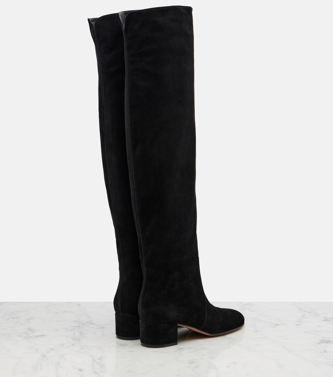 Suede knee-high boots | Gianvito Rossi