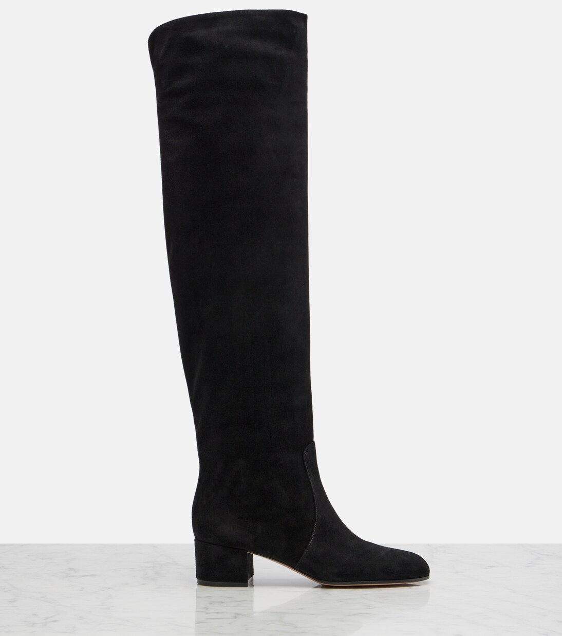 Suede knee-high boots | Gianvito Rossi