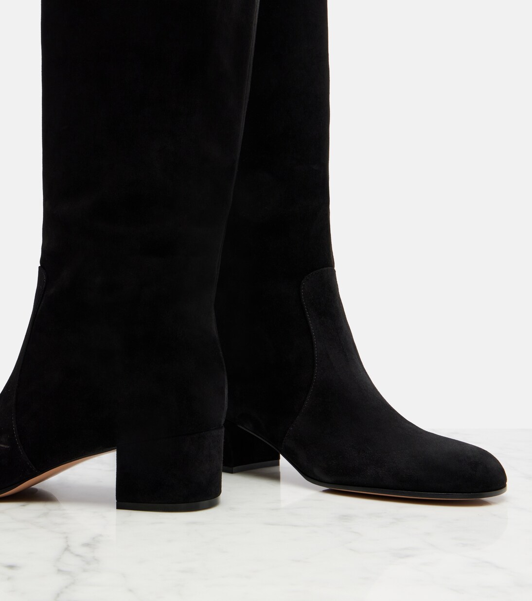Suede knee-high boots | Gianvito Rossi