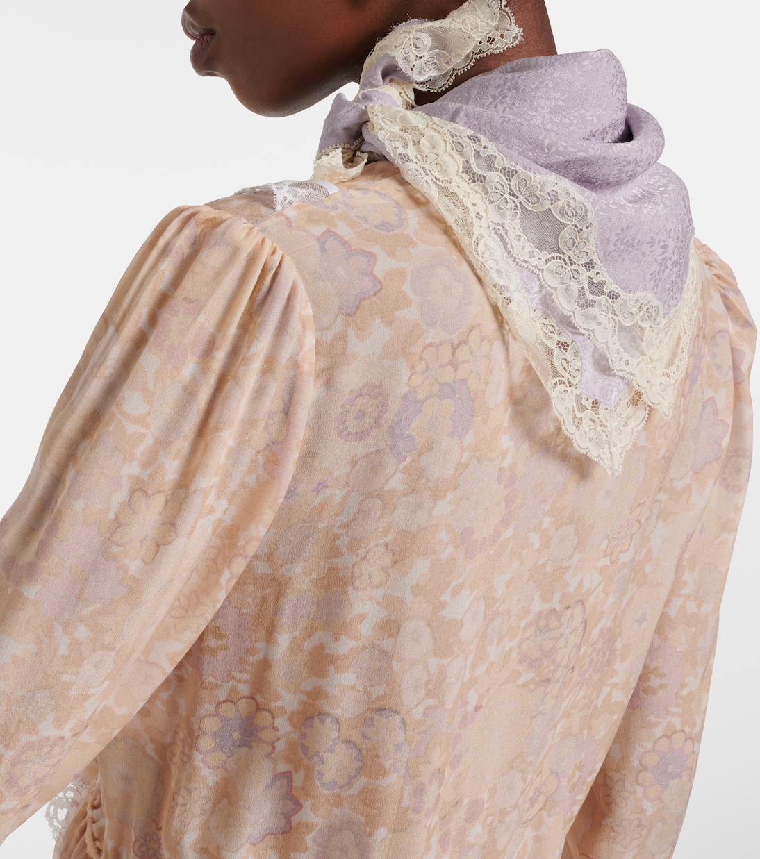 Printed silk jacquard scarf | Chloé