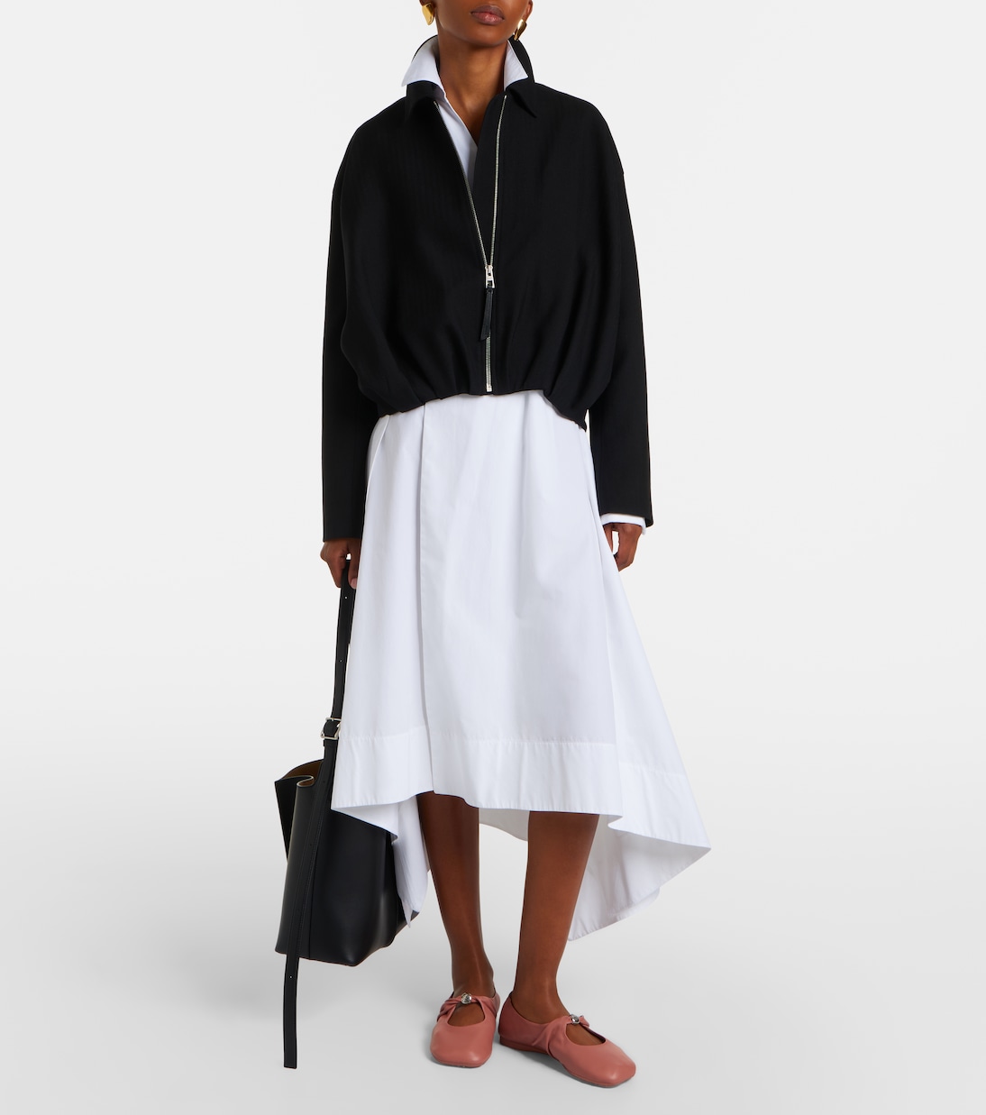 Pebble Soft leather Mary Jane flats | Loewe