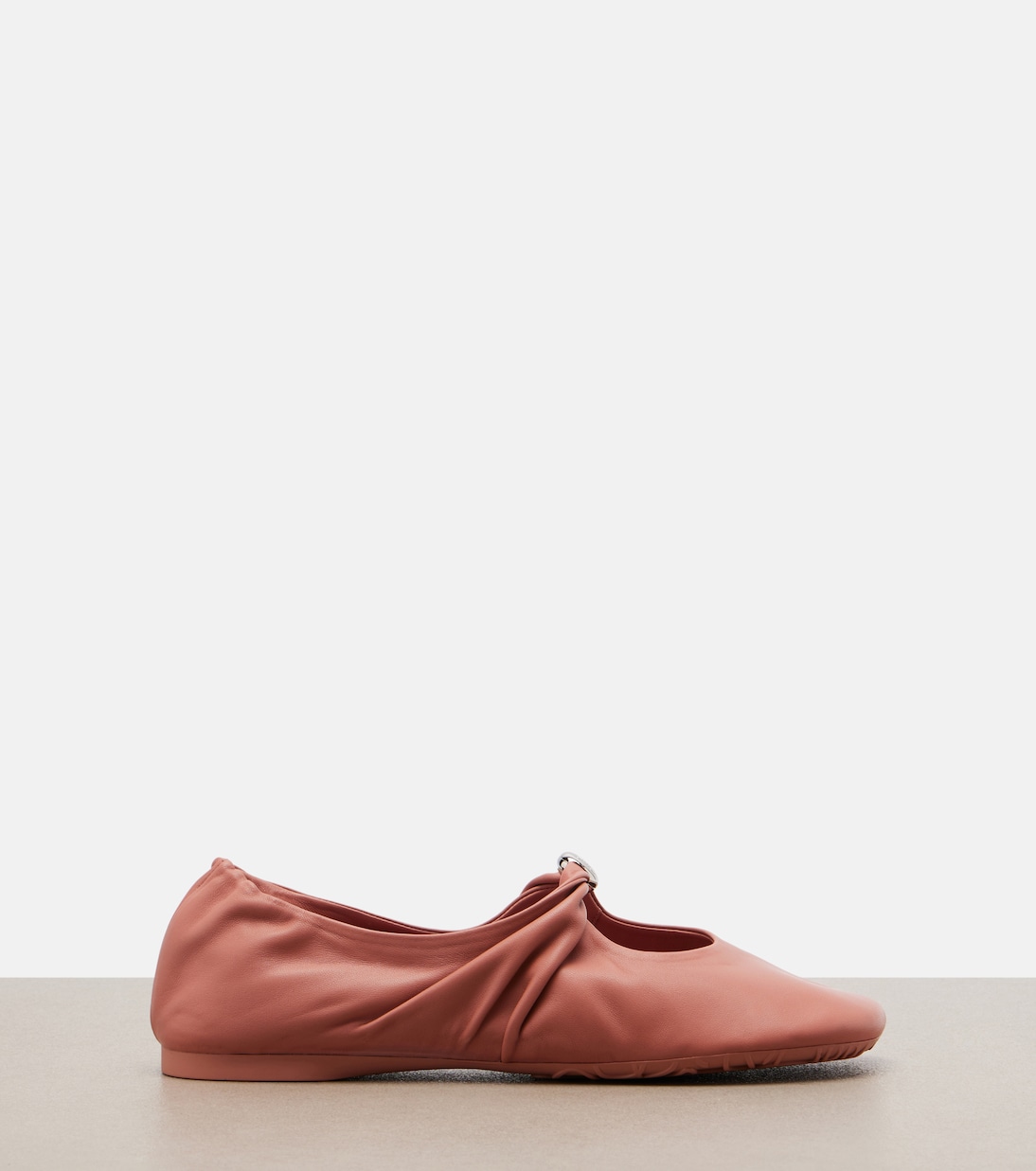 Pebble Soft leather Mary Jane flats | Loewe